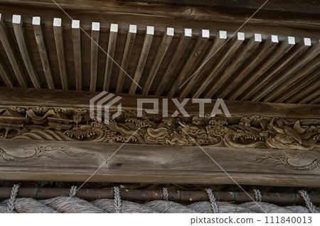 神崎神社的龍雕塑 111840013