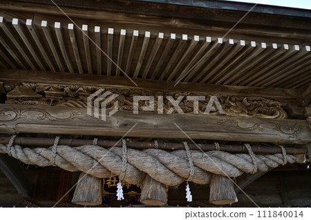 神崎神社的龍雕塑 111840014