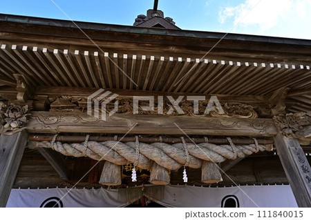 神崎神社的龍雕塑 111840015