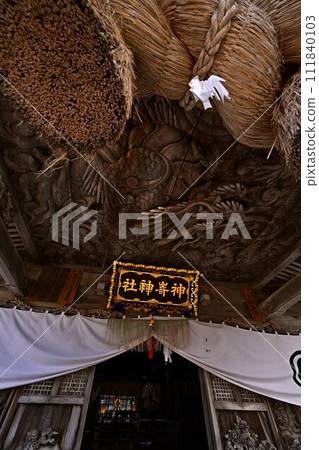 神崎神社的龍雕塑 111840103