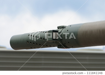 Mobile combat vehicle (prototype) rifle gun muzzle verification sensor Mobile combat vehicle (prototype) rifle gun muzzle verification sensor 111841148