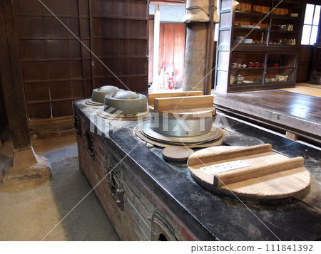 Furnace, house, kitchen, earthen floor, retro kiln, pot Furnace, house, kitchen, earthen floor, retro kiln, pot 111841392