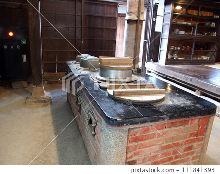 爐子，窯爐，廚房，磚，泥土地板，復古 111841393