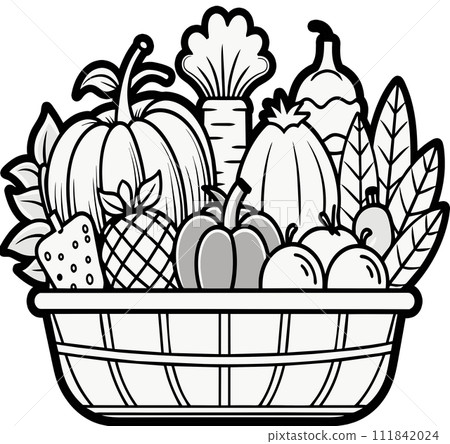 sketch of vegetables 111842024