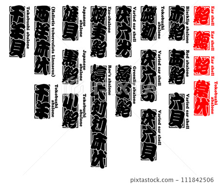 Awabi Ear shell English 1 Awabi Ear shell English 1 111842506