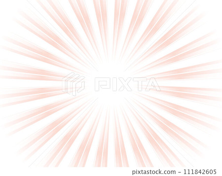 Concentrated line background of faintly radiating sunlight image_Light red 111842605