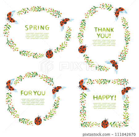 瓢蟲和植物框架套裝 瓢蟲和植物框架套裝 111842670