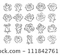 Roses design elements 111842761