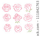 Roses design elements 111842763