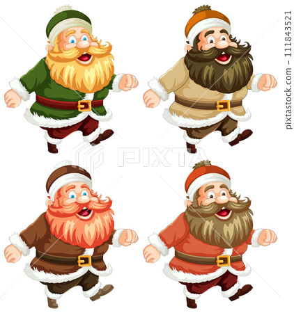 Festive Dwarves in Seasonal Attire 111843521
