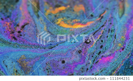 Shimmering liquid background blue purple orange Shimmering liquid background blue purple orange 111844231