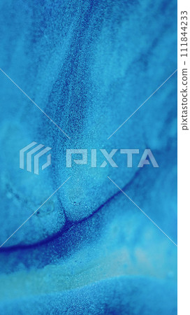 Paint spill glitter ink flow blue sparkling fluid Paint spill glitter ink flow blue sparkling fluid 111844233