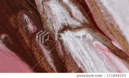 Shimmering ink background wet pigment brown white Shimmering ink background wet pigment brown white 111844255