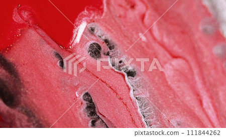 Abstract background liquid pigment red brown pink 111844262