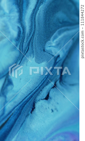 Glitter fluid texture paint splash blue ink flow Glitter fluid texture paint splash blue ink flow 111844272