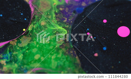 Abstract background paint mix bubbles colorful oil Abstract background paint mix bubbles colorful oil 111844280