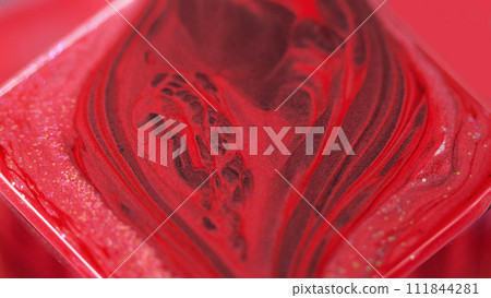 Ink background glitter paint red sequins square Ink background glitter paint red sequins square 111844281
