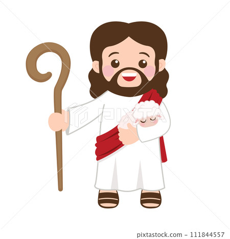 Cute Jesus Christ the good shepherd Cute Jesus Christ the good shepherd 111844557