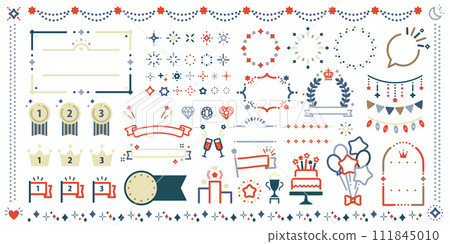 Glitter decoration set_(Swatch color vector chic) 111845010