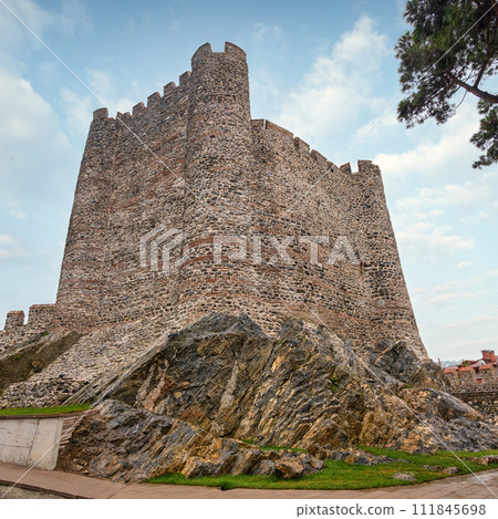 Anadolu Hisari, 13th century medieval Ottoman fortress by Anatolian side of Bosporus, Beykoz district, Istanbul, Turkey Anadolu Hisari, 13th century medieval Ottoman fortress by Anatolian side of Bosporus, Beykoz district, Istanbul, Turkey 111845698