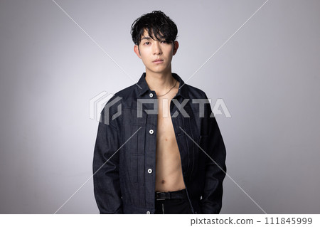 Young male jeans fashion image Young male jeans fashion image 111845999