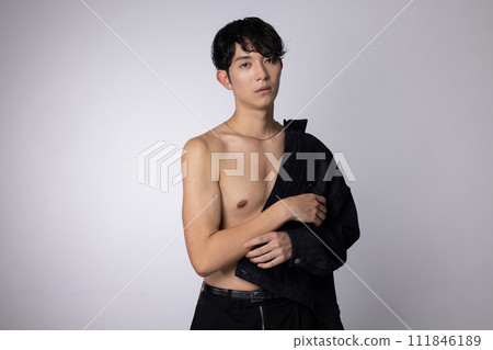 Young male jeans fashion image 111846189