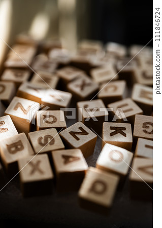 Image photo of wood block Image photo of wood block 111846724