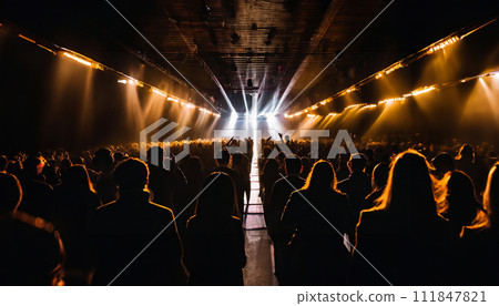 現場現場擠滿了許多觀眾 現場現場擠滿了許多觀眾 111847821