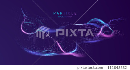 point flow particle wave curve pattern concept of technology modern illustrations point flow particle wave curve pattern concept of technology modern illustrations 111848882