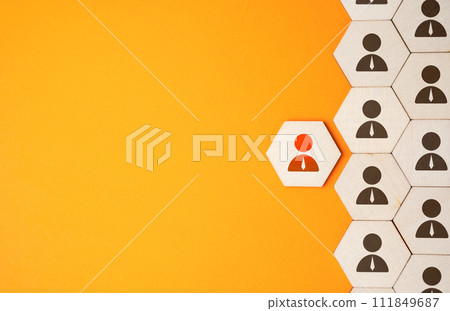 There is no need for additional workers. Hire a new employee. Integration of new members. Hiring and recruiting, human resources. 111849687