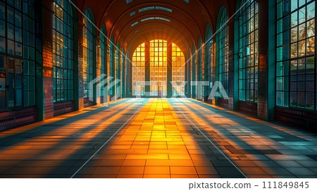 Beautiful Night Sunset in a Hall An Urban Fairy Tale 111849845