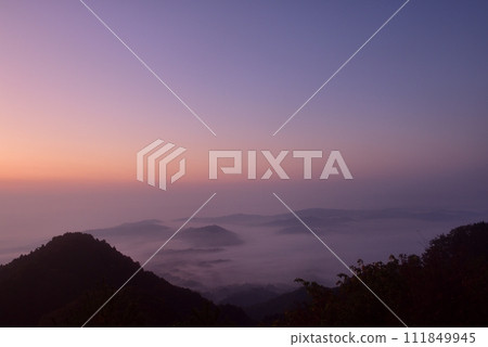Sea of clouds in the Iga Basin from the Otogi Pass Observation Deck Sea of clouds in the Iga Basin from the Otogi Pass Observation Deck 111849945