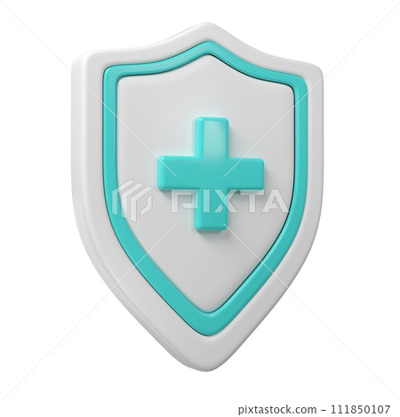 3d Medical health protection shield cross healthcare. Protected guard concept. Safety badge icon. Privacy banner. Security safeguard label 3d Medical health protection shield cross healthcare. Protected guard concept. Safety badge icon. Privacy banner. Security safeguard label 111850107