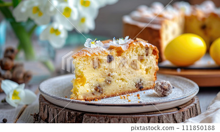 Simnel cake, traditional at Easter, 111850188