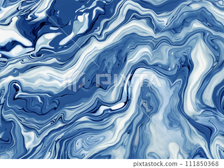 藍色大理石花紋背景素材 111850368