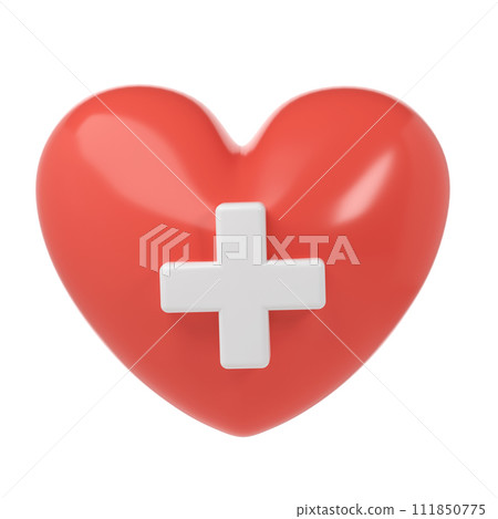 3d red heart with medical cross symbol icon aid donation, medical and healthcare laboratory concept. Cartoon minimal style render illustration 3d red heart with medical cross symbol icon aid donation, medical and healthcare laboratory concept. Cartoon minimal style render illustration 111850775
