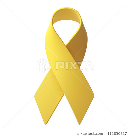 3d Yellow ribbon awareness Adenosarcoma, Bladder Bone Cancer, Endometriosis, Sarcoma, Spina Bifida illustration 3d Yellow ribbon awareness Adenosarcoma, Bladder Bone Cancer, Endometriosis, Sarcoma, Spina Bifida illustration 111850817