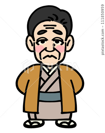 福澤諭吉變形插畫素材 福澤諭吉變形插畫素材 111850959