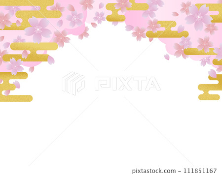 Spring Japanese cherry blossom frame part 6 Spring Japanese cherry blossom frame part 6 111851167