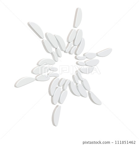3d illustration of Christmas winter icon snowflake on isolated white background glossy surface. Happy New Year Decoration Holiday element for web design, greeting card 3d illustration of Christmas winter icon snowflake on isolated white background glossy surface. Happy New Year Decoration Holiday element for web design, greeting card 111851462