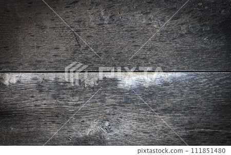 Old texture painted wooden board. Selective focus Old texture painted wooden board. Selective focus 111851480