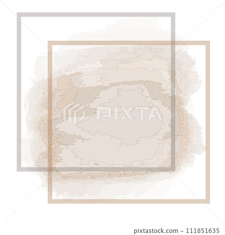 Nude background, square on a watercolor background. Nude background, square on a watercolor background. 111851635