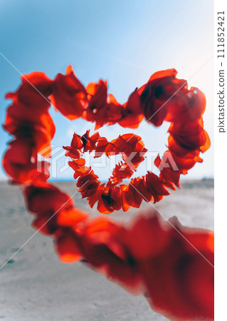 Heart symbol, love and St. Valentine's conceptual photo background Heart symbol, love and St. Valentine's conceptual photo background 111852421