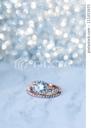 Wedding rings background. Engagement or marriage template Wedding rings background. Engagement or marriage template 111852655