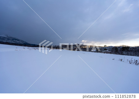 蒜山農場的冬景 111852878