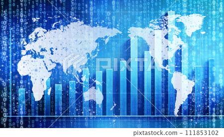 Image of financial market financial transactions Image of financial market financial transactions 111853102