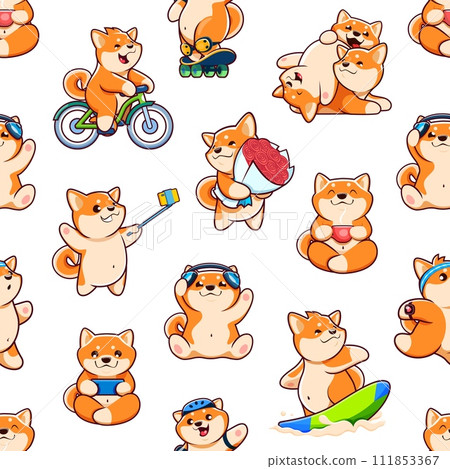 Shiba Inu cheapest Cute Cartoons Printed