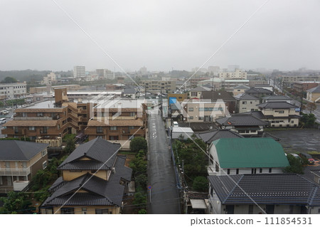 Narita small city in Japan. Gloomy weather 111854531