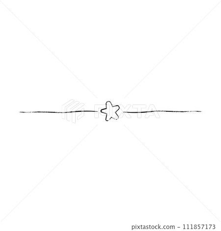 Star frame divider border hand drawn horizontal line vector shape icon for decorative vintage doodle element for design in vector illustration Star frame divider border hand drawn horizontal line vector shape icon for decorative vintage doodle element for design in vector illustration 111857173