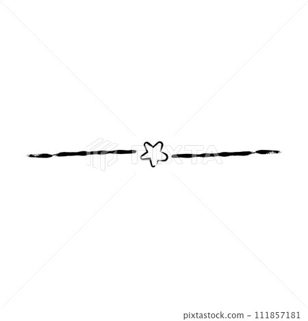 Star frame divider border hand drawn horizontal line vector shape icon for decorative vintage doodle element for design in vector illustration Star frame divider border hand drawn horizontal line vector shape icon for decorative vintage doodle element for design in vector illustration 111857181